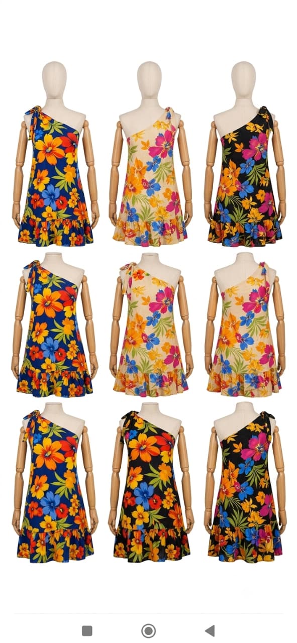 Vestido Ombro Só Floral Tropical