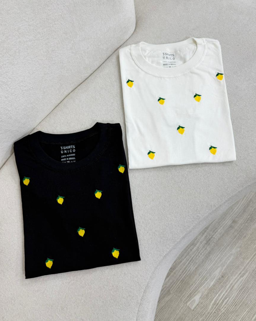 TEE LEMON BORDADO