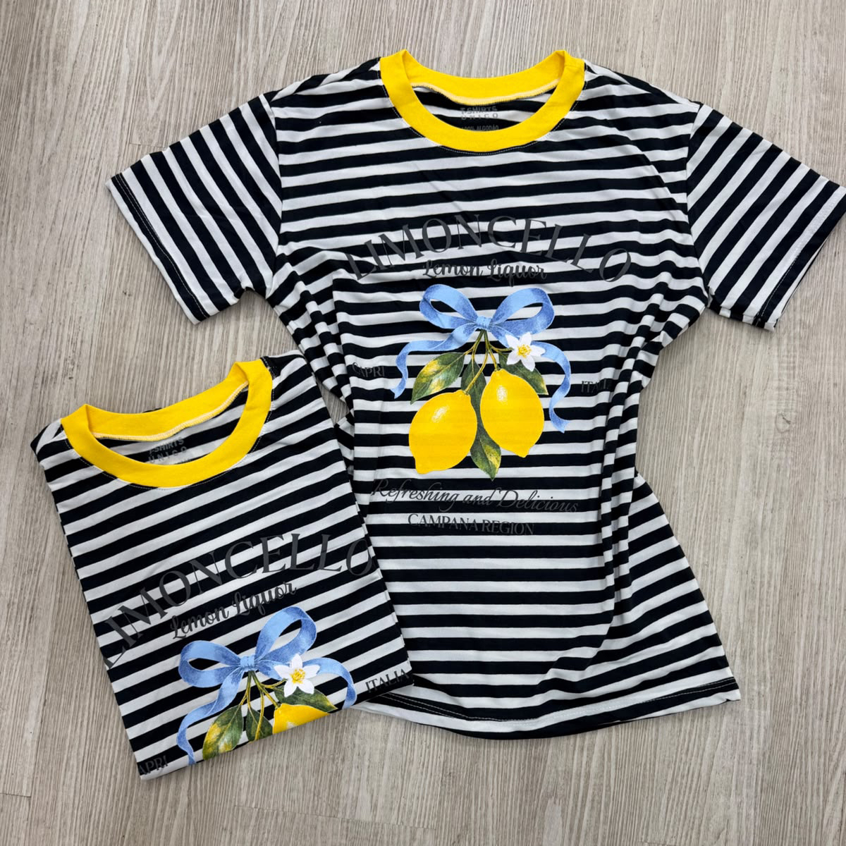 Tee listrada lemon
