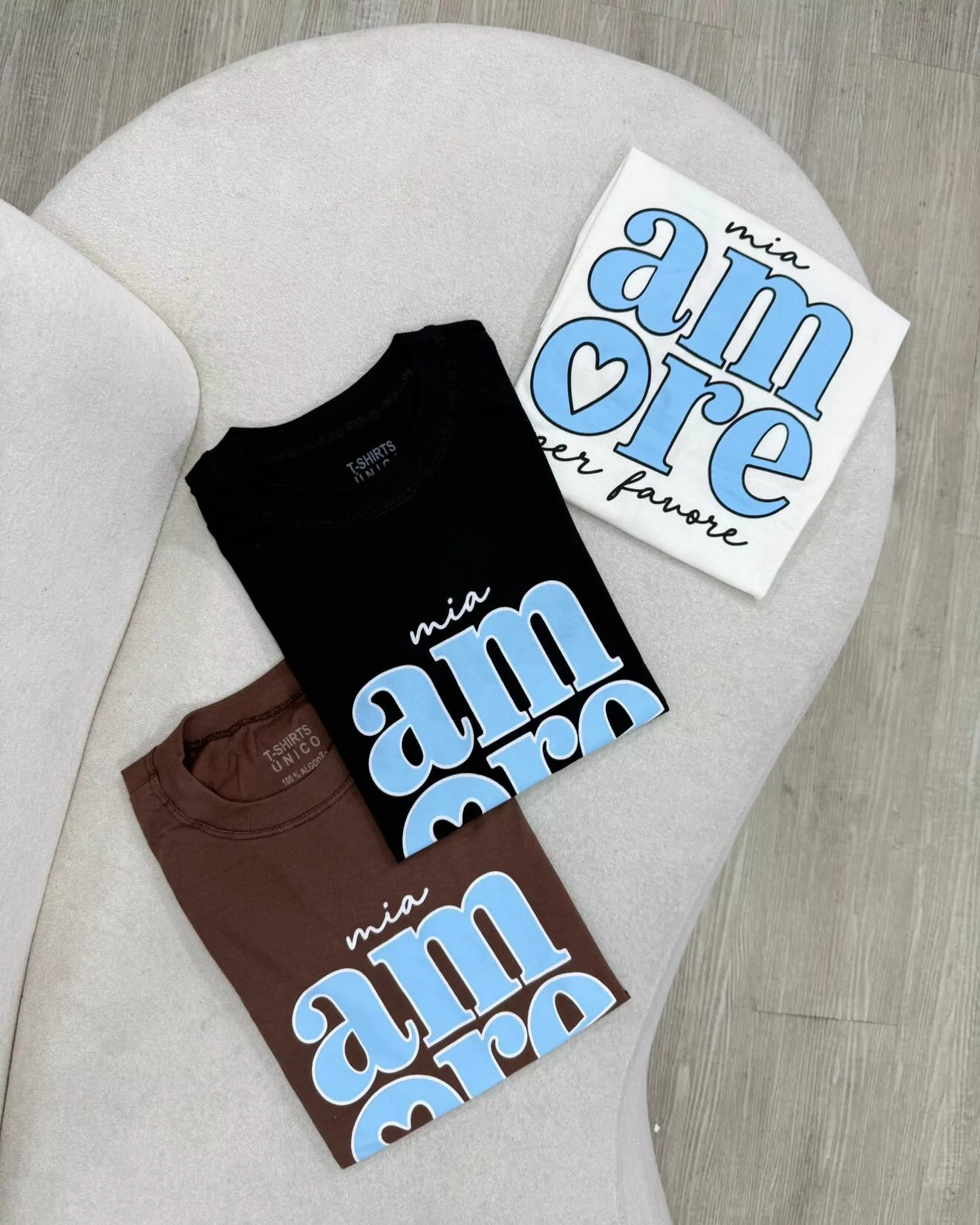 TEE MIA AMORE AZUL