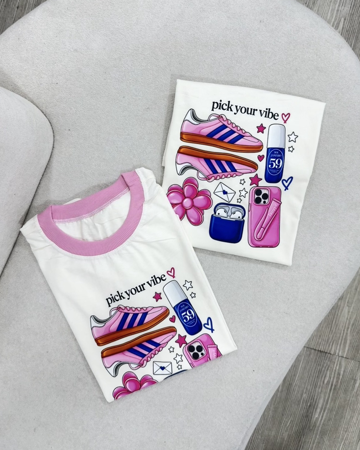 Tee Pick Gola Rosa