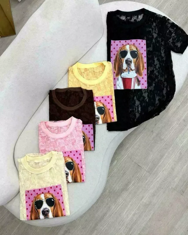 TEE RENDA DOGDRINK