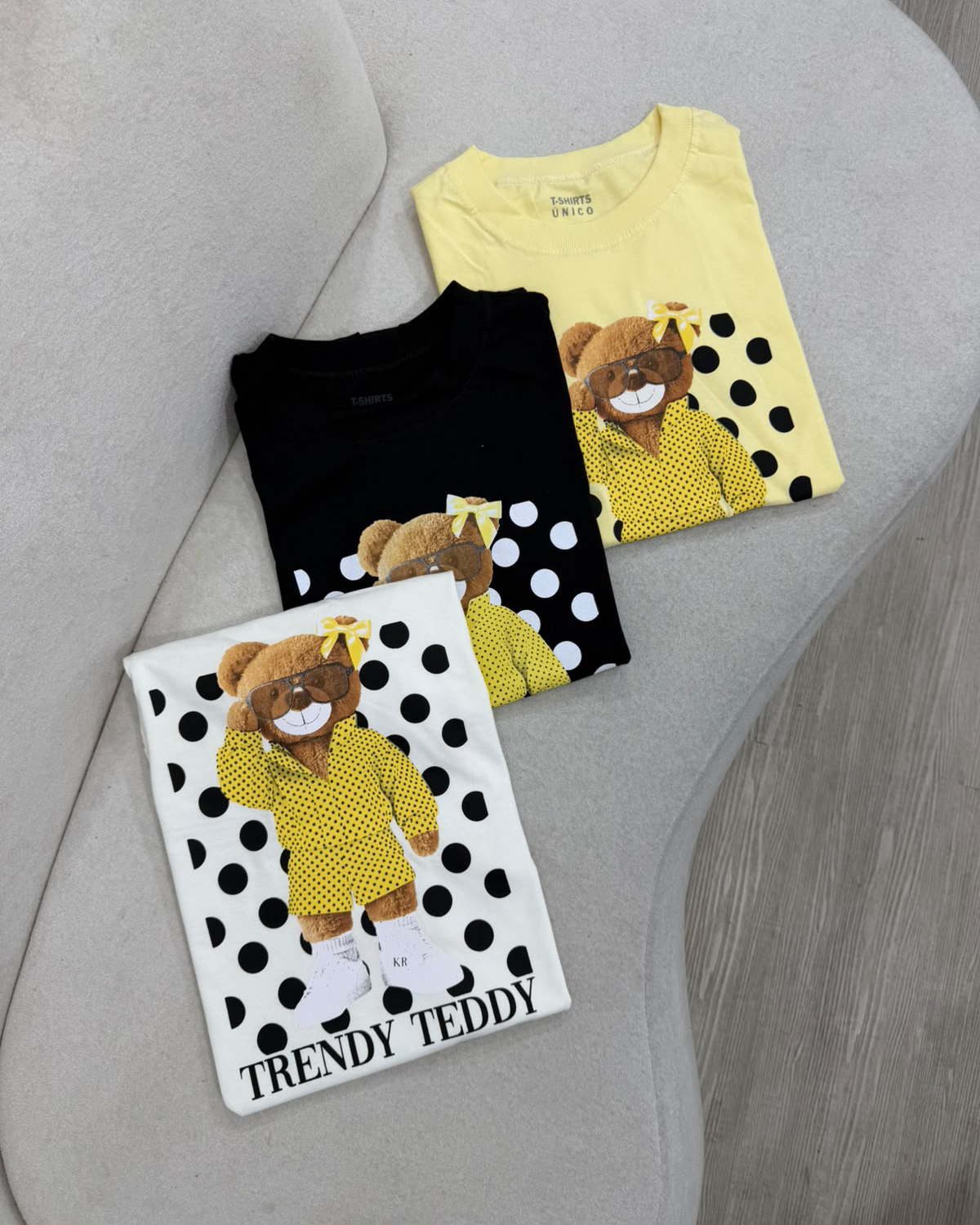 TEE TEDDY AMARELO